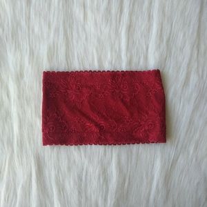Red lace bandeau 🏵️